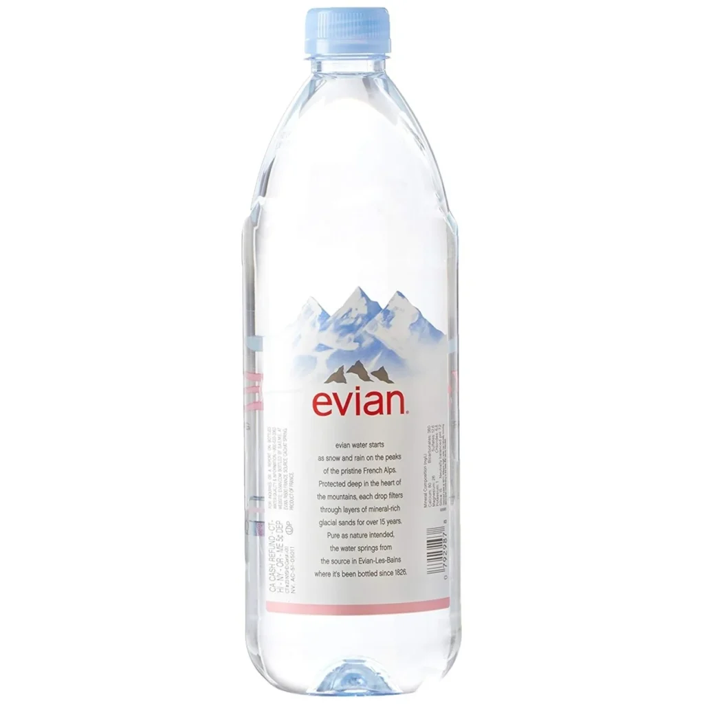 Evian Bottled Water Display Sample