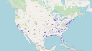 2026年3月美国Popeyes(大力水手炸鸡)门店分布地图:全美共3169家门店,门店高度集中于德州、加州、纽约州、佛州与佐治亚州等人口与消费大州,其中南部市场最为密集;东北大城市群与加州都会区形成明显集聚,中西部与西部州份则以主要城市节点分布为主,清晰体现Popeyes由南部强势市场向全国扩展的连锁布局特征。